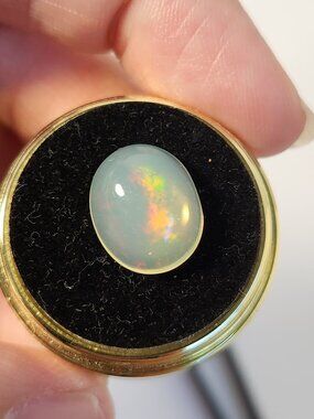 Stunningly Haunting 3.05ct Natural Ethiopian Opal Cabochon Loose Gem VTG
